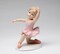 Ceramic Knee Down Ballerina Girl in Pink, Home Décor, Gift for Her, Gift for Daughter, Gift for Ballerina Dancer